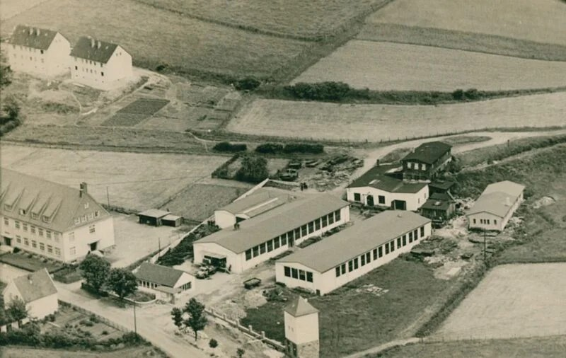 Bild: Luftbildaufnahme des Werkes in Würdinghausen in den 1950er Jahren